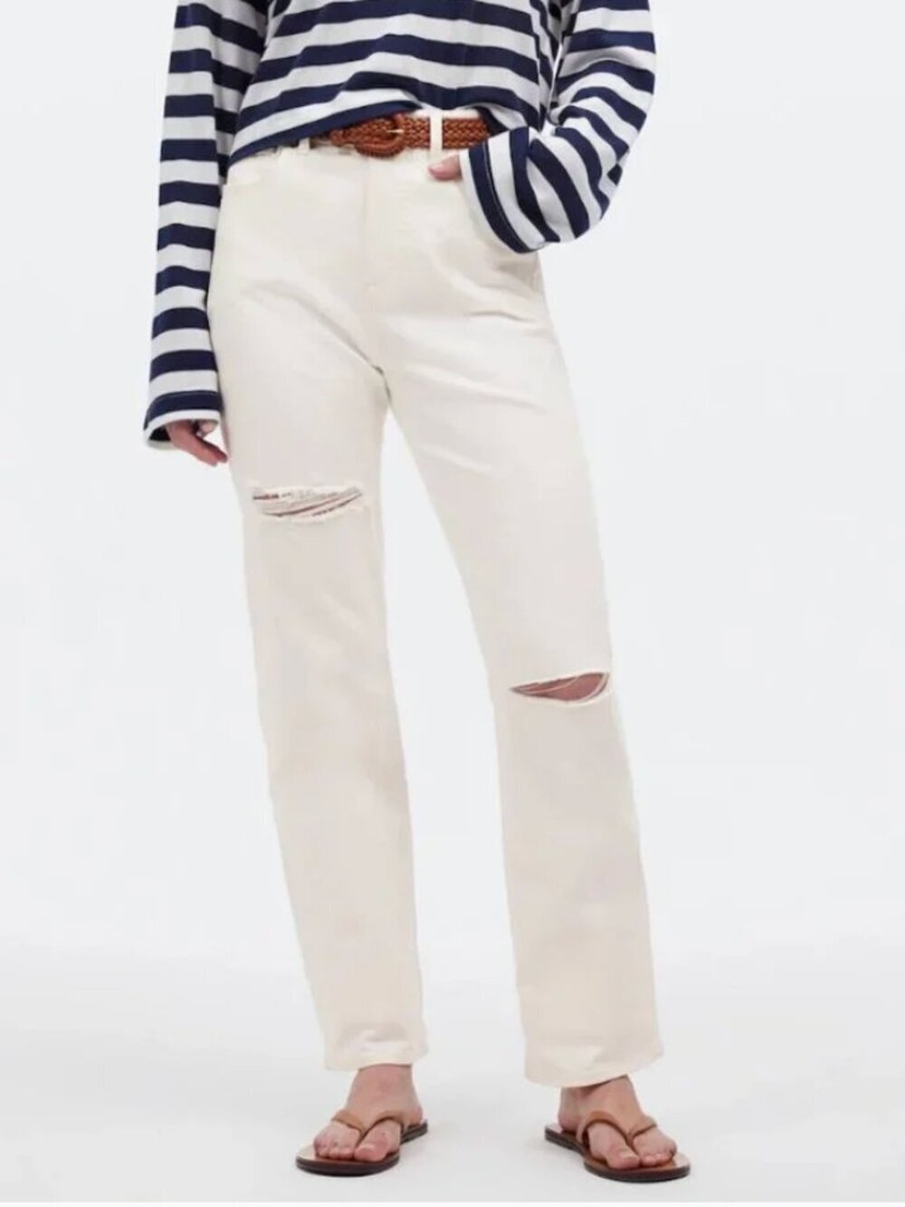 Madewell The '90s Straight Jeans High Rise Vintage Canvas NWT Waist 29